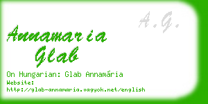 annamaria glab business card